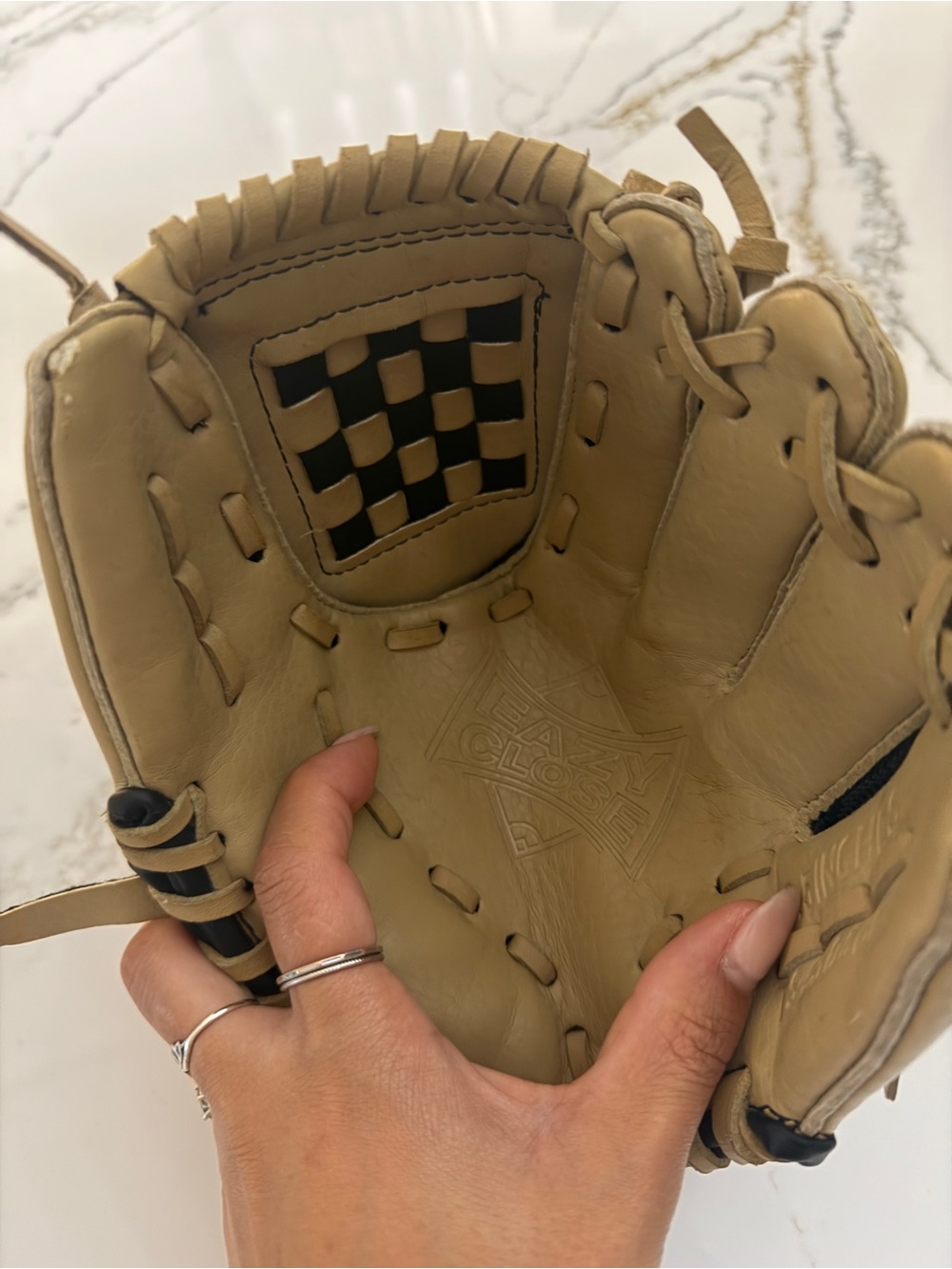 adidas Kids Mittens - Tan and Black